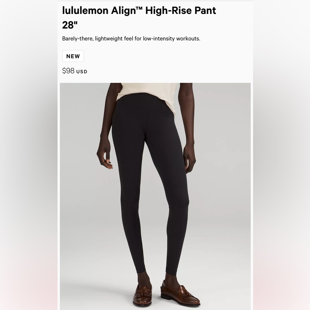 Lululemon Align High Rise Pant 28”
